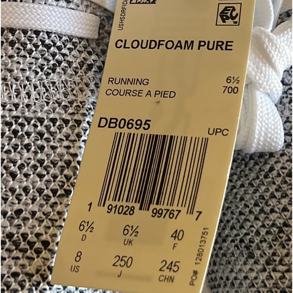 NEW Women's Adidas Cloudfoam Pure-Size 8 Running Athletic Shoes New in box - Picture 8 of 12